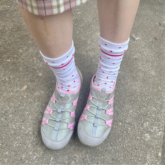 Cutest y2k C+O pink and grey straps trainers - Picture 6 of 16